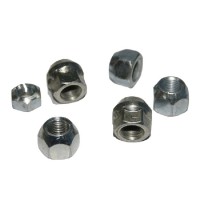 Factory Made chrome 1/2 car cone shaped  wheel lock nuts